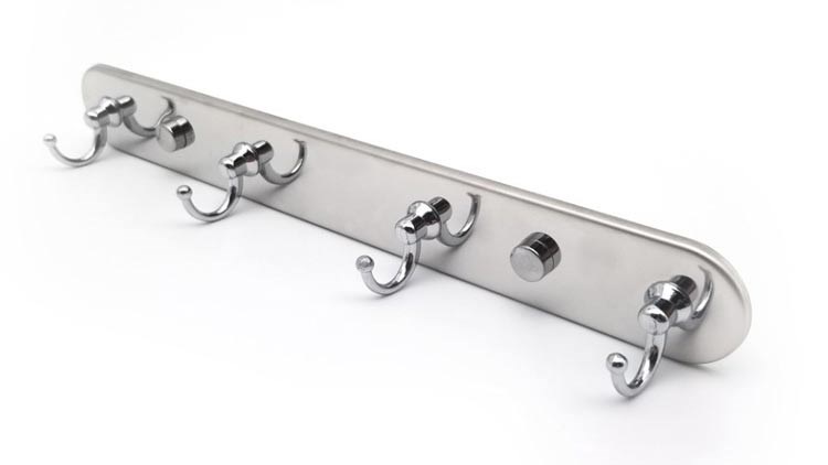Stainless Steel Hook Rack Coat Hook Rack Wall Mounted SUS304 Brushed Hook