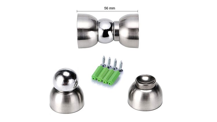Powerful Magnetic Doorstop - Stainless Steel Mini Door Stopper, Heavy Duty Magnetism Door Holder for Bedroom Bathroom Kitchen Home Office