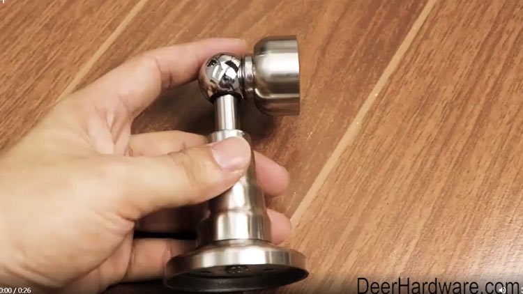 Magnetic Door Stop with Soft-Catch - Stainless Steel Brushed Magnetic Stopper, Chrome Heavy Duty Magnet,Hold Door Open with Solid Mental Magnets