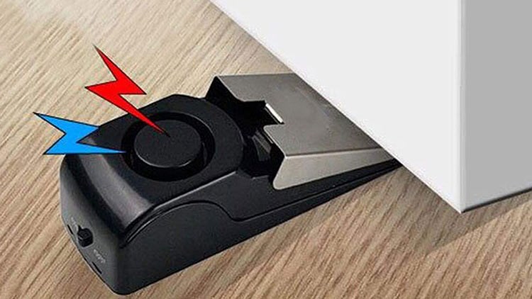 Upgraded Door Stop Alarm -Great for Traveling Security Door Stopper Doorstop Safety Tools for Home
