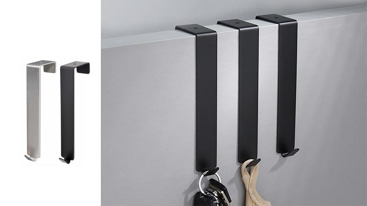 Over The Door Hook - Free Moving Adjustable Storage Organizer Rack for Hand Towel,Coat,Hat,Clothes,Hanger,Kraft Paper Bags,Towel Coat Rack Hats